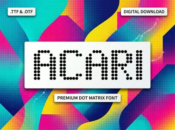 Acari: The Premium Dot Matrix Display Font