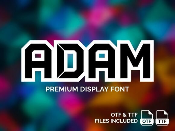 Adam Font for Handmade Product Branding