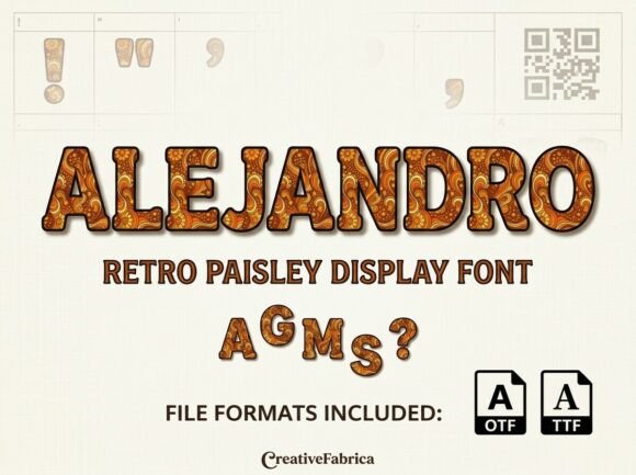 Alejandro: The Groovy Retro Typeface for Makers