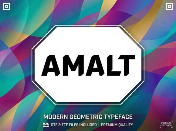 Amalt Typeface for Bold Campaign Design