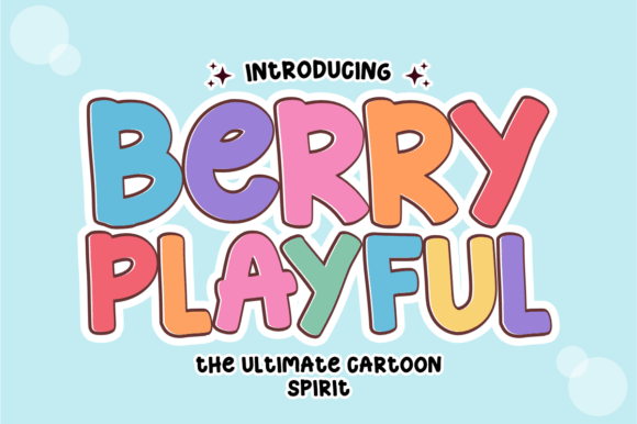 Berry Playful: A Bubbly Display Font for Brands