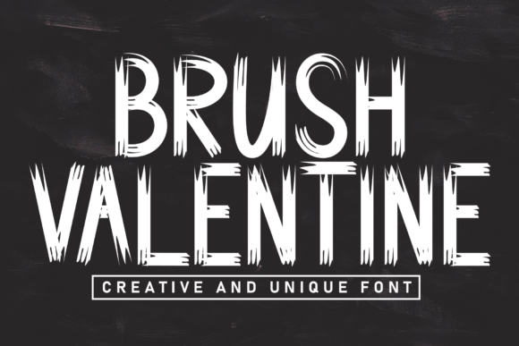 Brush Valentine: A Handcrafted Display Typeface