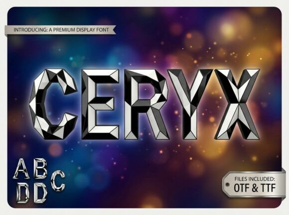 Ceryx: A Monumental Display Typeface for Editorial Design