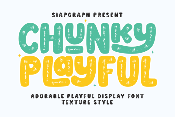 Chunky Playful Texture: The Display Font for Bold Campaigns