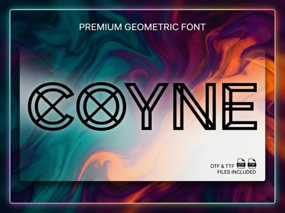 Coyne: A Premium Geometric Display Font for Editors