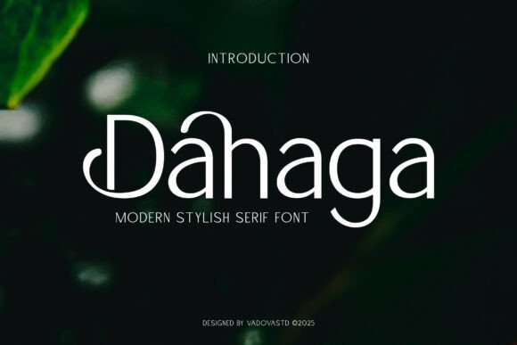 Dahaga: A Premium Display Typeface for High-Fashion Campaigns