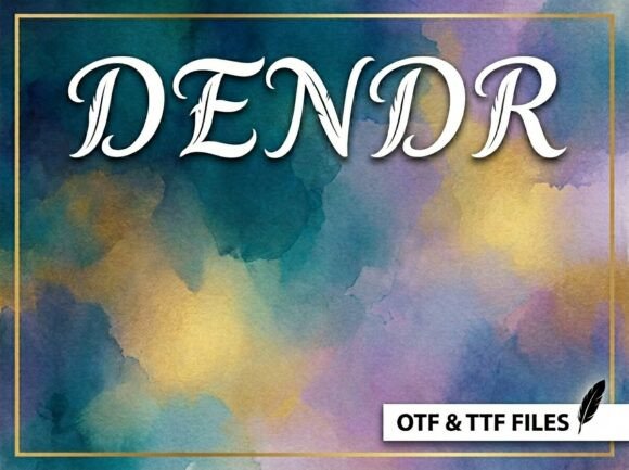 Dendr Display Font for Crafters