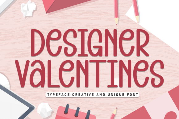 Designer Valentines: A Handwritten Display Font for Editorial Charm