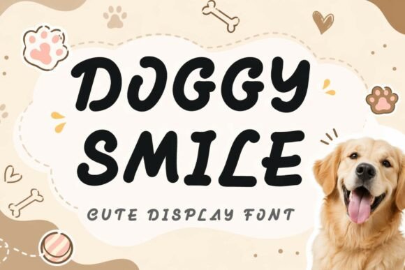 Doggy Smile: A Playful Display Font for Editors