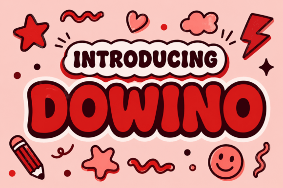 Dowino Typeface: Playful Branding for Small Business