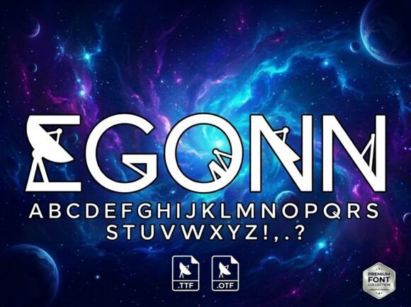 Egonn: The Decorative Display Font for Makers