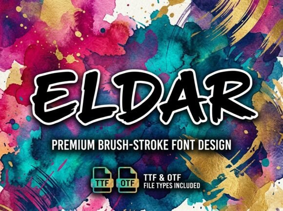 Eldar: A Premium Display Font for Brand Identity