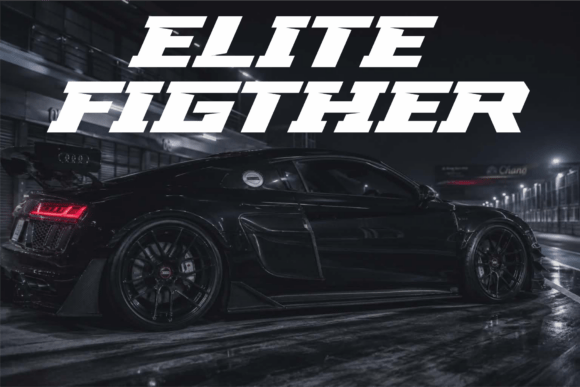 Elite Fighter: A Bold Display Font for Modern Editorial Design