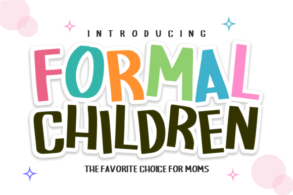 Formal Children Font for Crafters