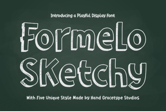Formelo Sketchy: A Vibrant Display Typeface for Makers