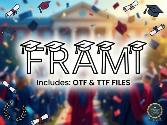 Frami: A Spirited Display Font for Crafters