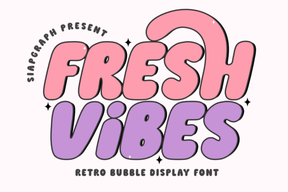 Fresh Vibes: A Playful Display Font for Branding
