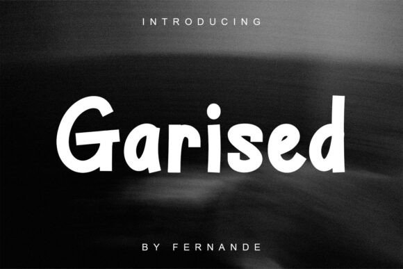 Garised Font for Bold Editorial Design