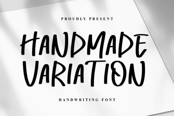Handmade Variation Font for Creative Makers