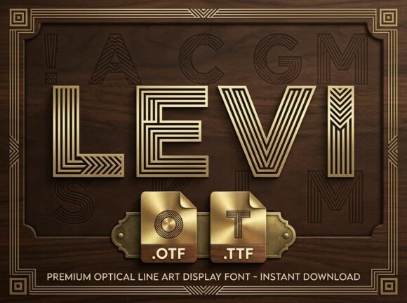 Levi: A Bold Display Font for Modern Makers