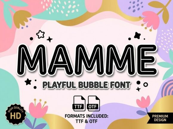 Mamme: A Bouncy Display Typeface for Joyful Web Design