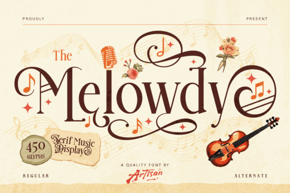Melowdy Typeface for Editorial Design