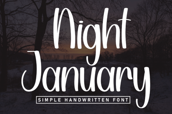 Night January Display Font for Web Design