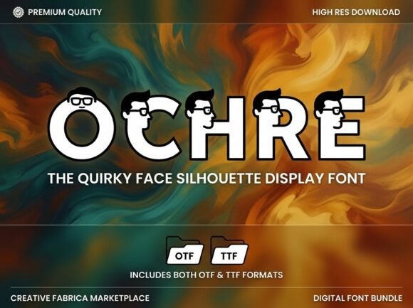 Ochre Display Font for Editorial Design