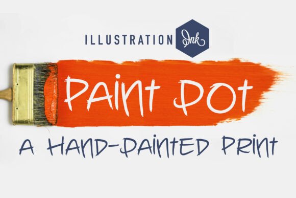Paint Pot: The Textured Display Typeface for Bold Branding