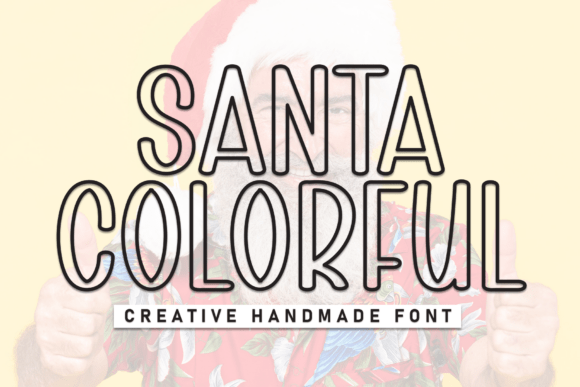 Santa Colorful: A Playful Display Font for Festive Campaigns