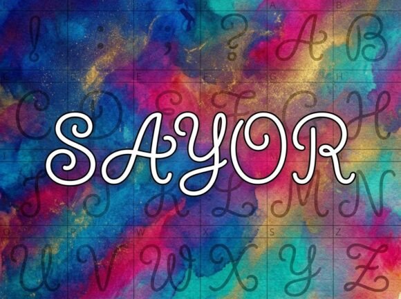 Sayor Display Font for Web Design