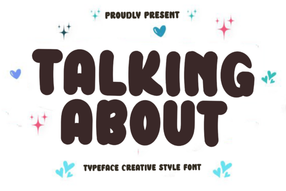 Talking About: A Festive Display Font for Brands
