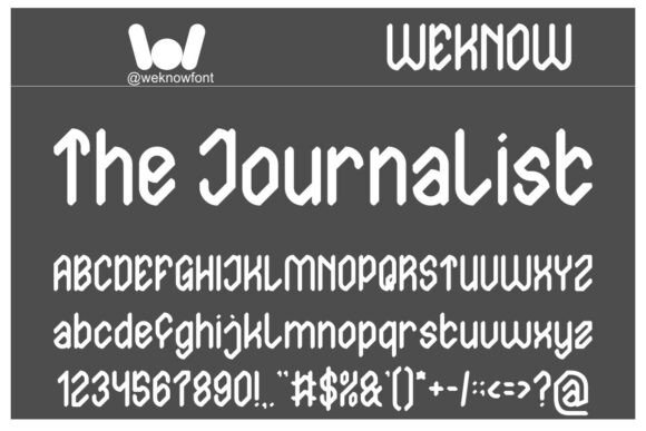 The Journalist: A Sharp Display Typeface for Modern Editorial Design
