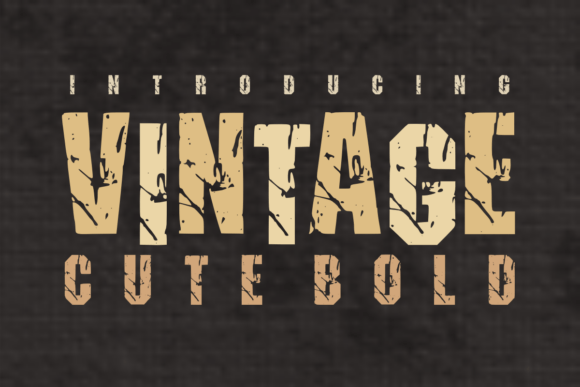 Vintage Cute Bold Font for Handmade Brands