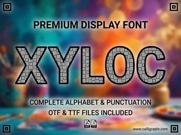 Xyloc: A Bold Display Font for Modern Branding